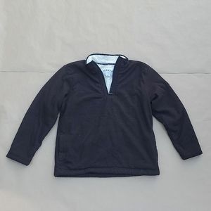 Orvis size M sherpa lined pullover sweatshirt in chocolate brown